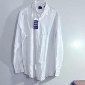 Van Heusen Tall Fit 16.5  35/36 Men's White Dress Shirt